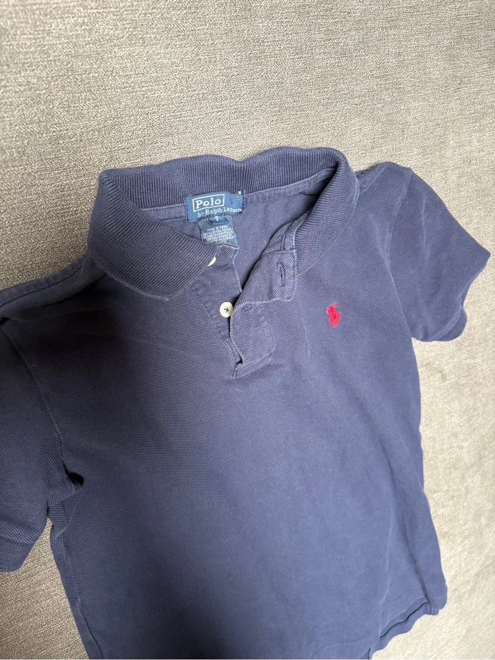 Ralph Lauren Boys Size 7 Outfit Bundle Plaid Shirt Polo & Varick Jeans